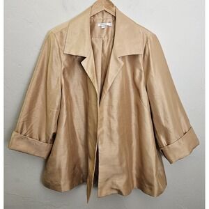 *NEW w/Tags CHICO'S Women's Shantung Long Sleeve Jacket Women's Size 3 (XL)